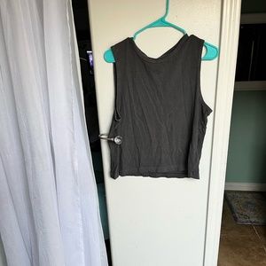 never word gray Gap tank top